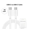 usbc -usbc cable white for iphone 15 16 and andriod