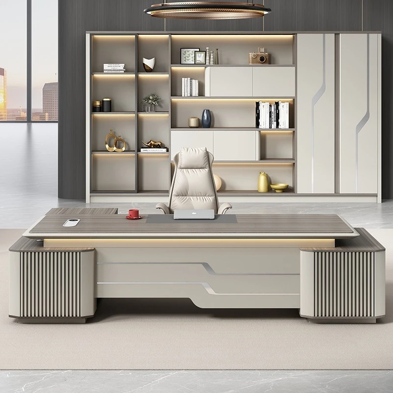 Mdf Commercial Office Furniture Escritorio De Oficina Desk Set L Shaped Desk Office De Bureau Luxury boss Executive Office Table