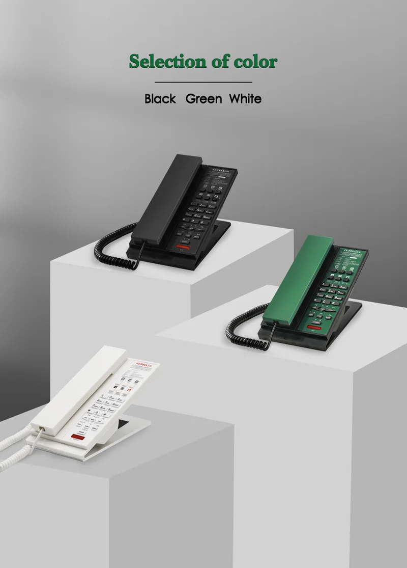 Cotell Aurum Series Au2086a Corded Telephones Clear Handsfree Calling