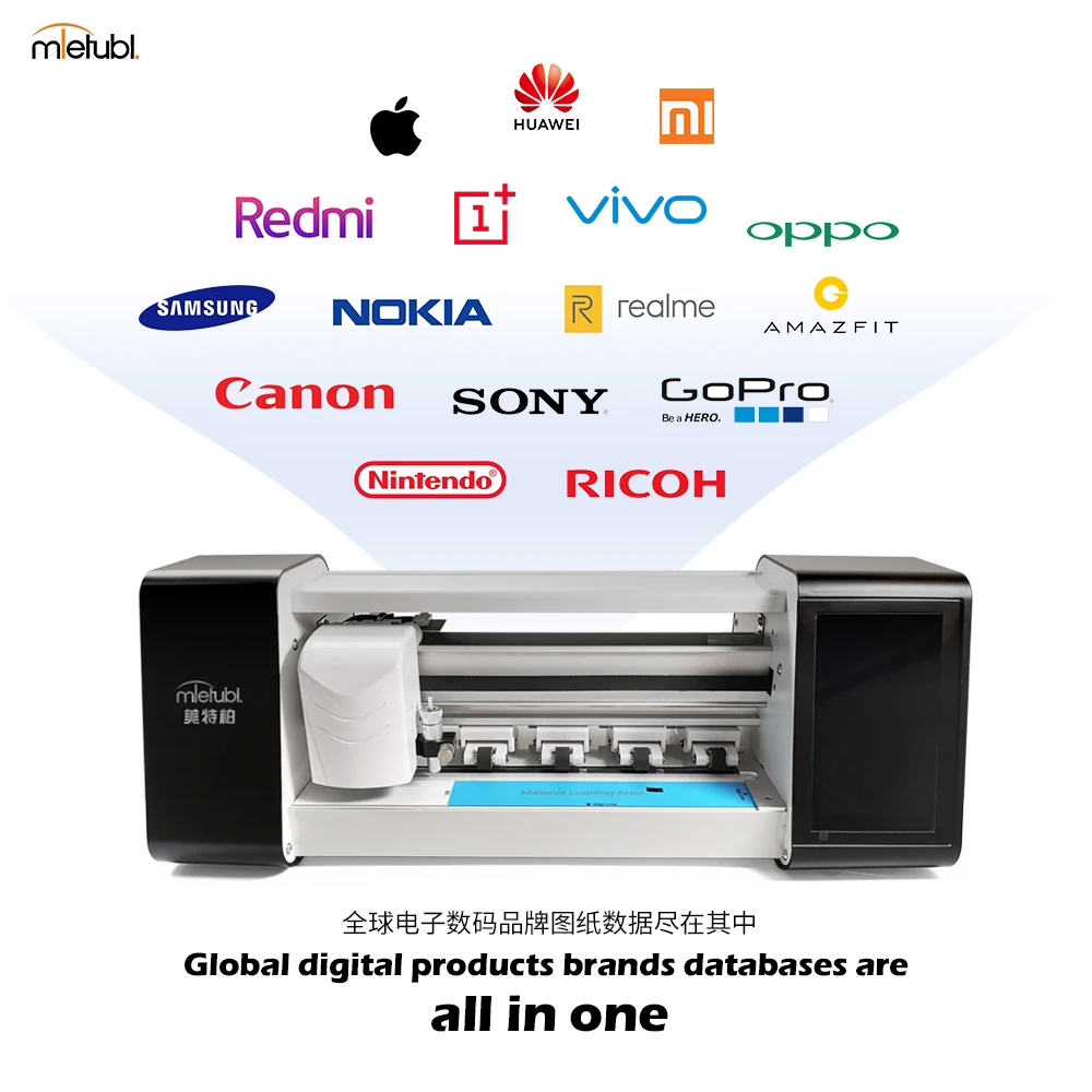 Mietubl Hydrogel Film Cutting Machine Automatically Fitting for Mobile Phone Protection Skin  TPU Film Screen Protector Cutter