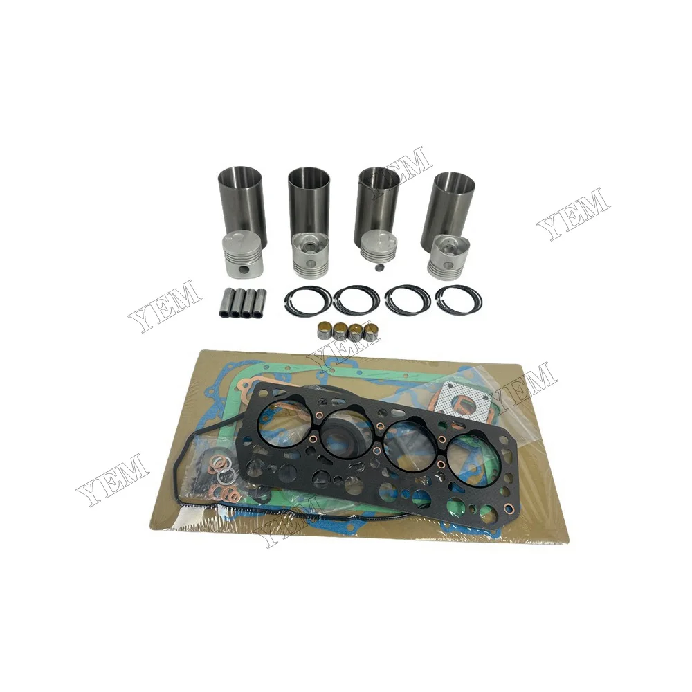 Overhaul Kit With Gasket Set Compatible for Mitsubishi K4C Engine Rebuild Kit 6