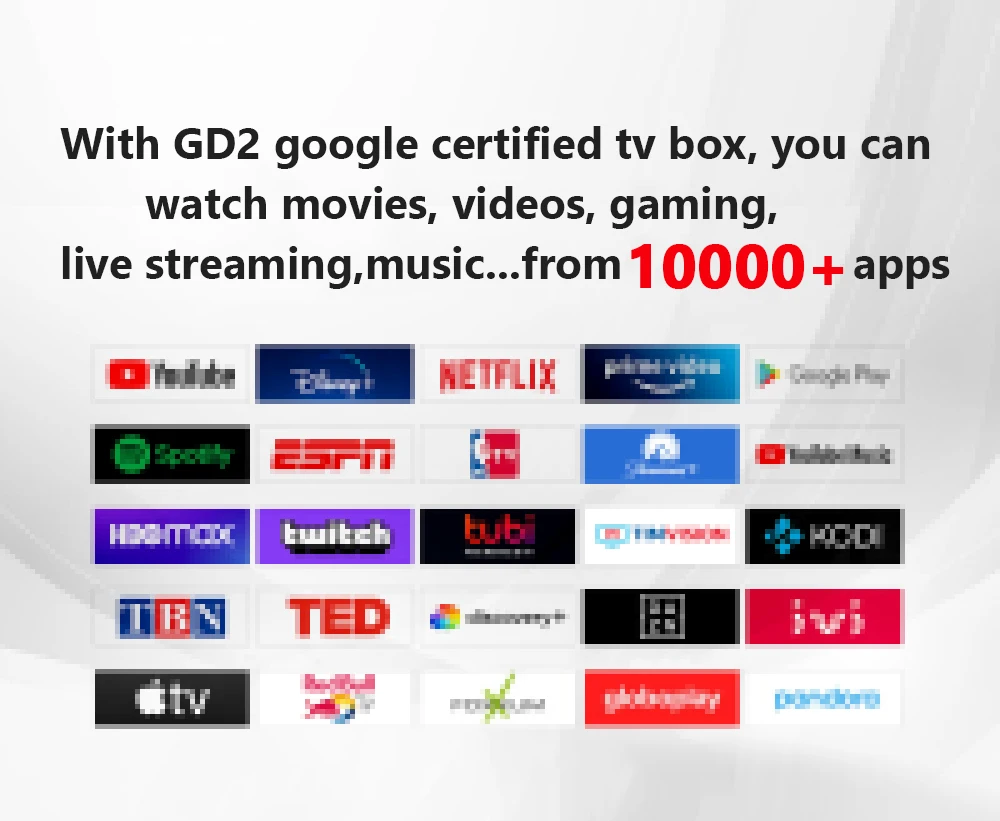 Dcolor GD2 4K Android Set Top Box Manufacturer New Arrival Voice Control Google Certified Android Tv Box