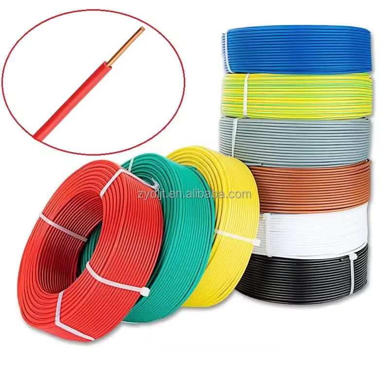 BV/TH/H07V-U power cable for construction copper conductor PVC sheath  Hard wire High Quality Cables for Home Improvement