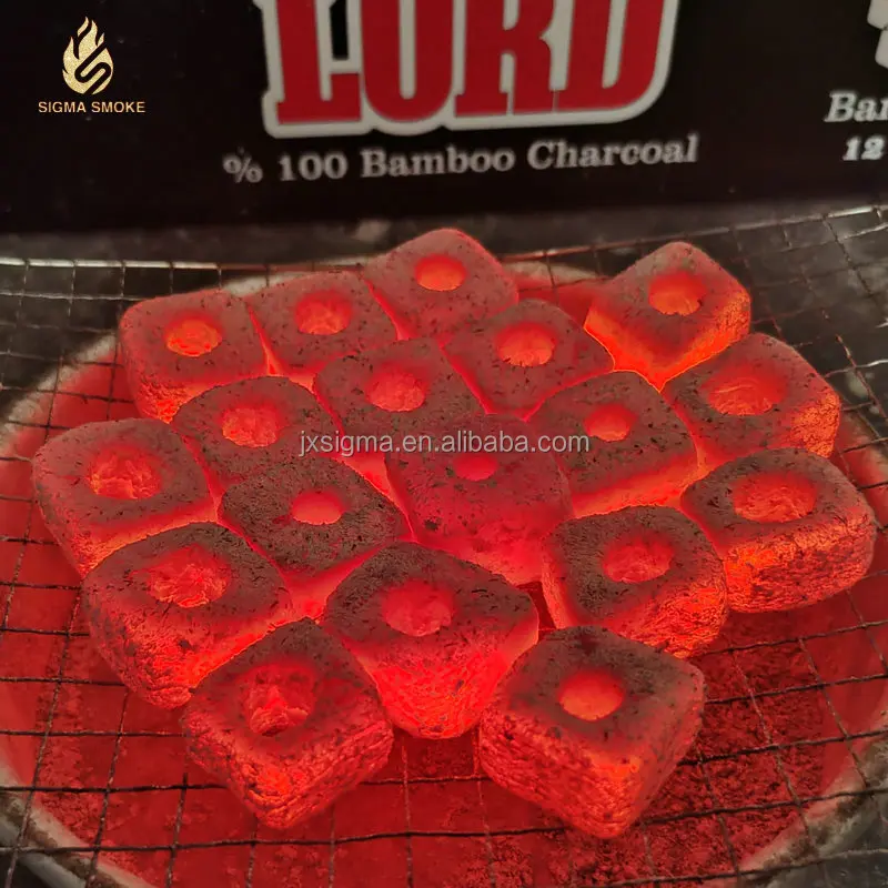Geruchloser 100% Bambus Holzkohle fr Shisha & BBQ, 4-6 Std. Brenndauer