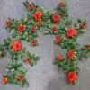 Auspicious Rose Vine - Red (180 cm)
