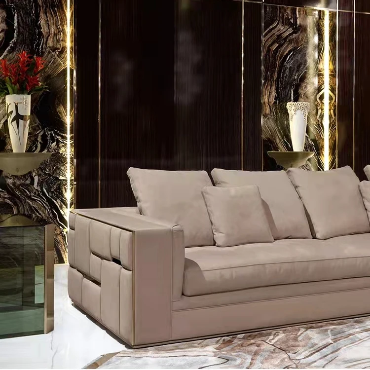 高級家具セクショナルコーナーソファ1 + 2 + 3高級家具セット