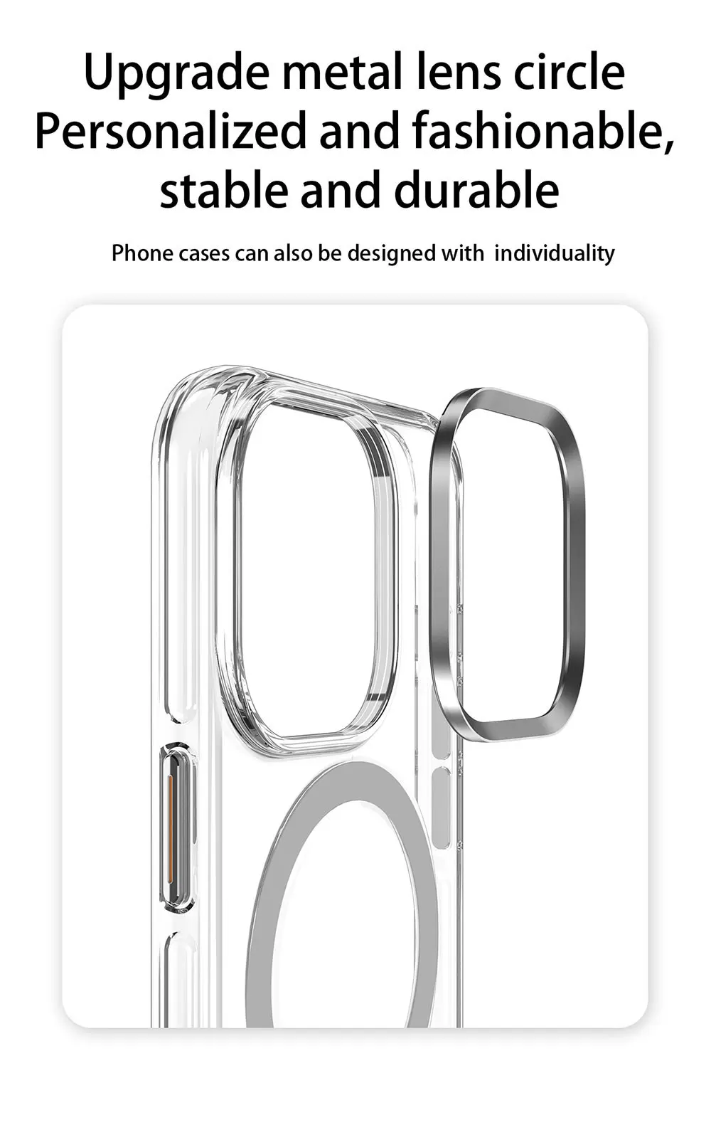 product clear case for iphone 15 14 13 12 plus pro max camera protector magnetic ring phone transparent hard pc  wls82 wlons-3