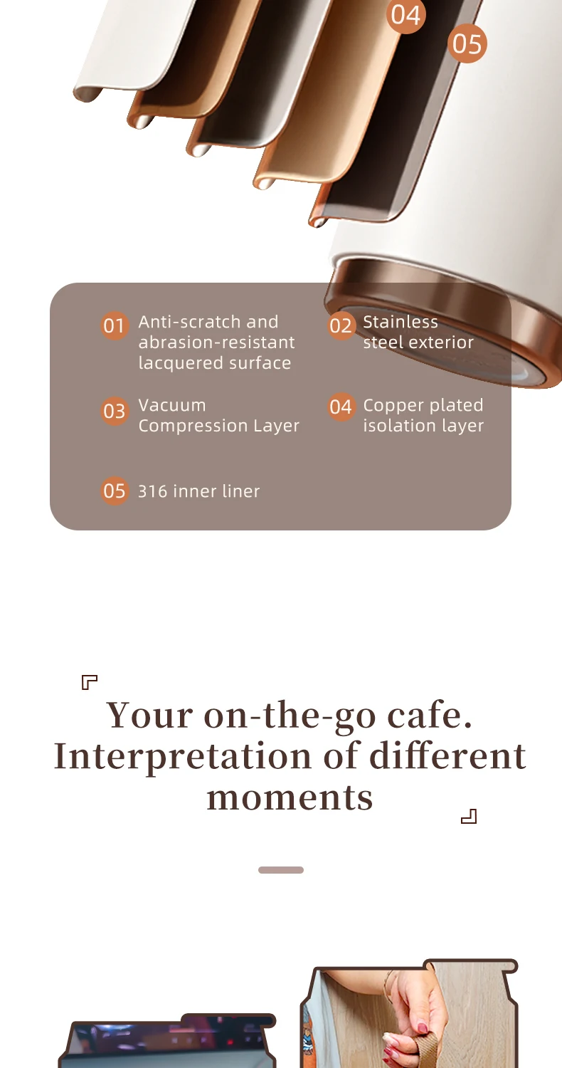 Gadgetoo Qualitell B3 Coffee Cup Hot &Amp; Cold Insulation With Display