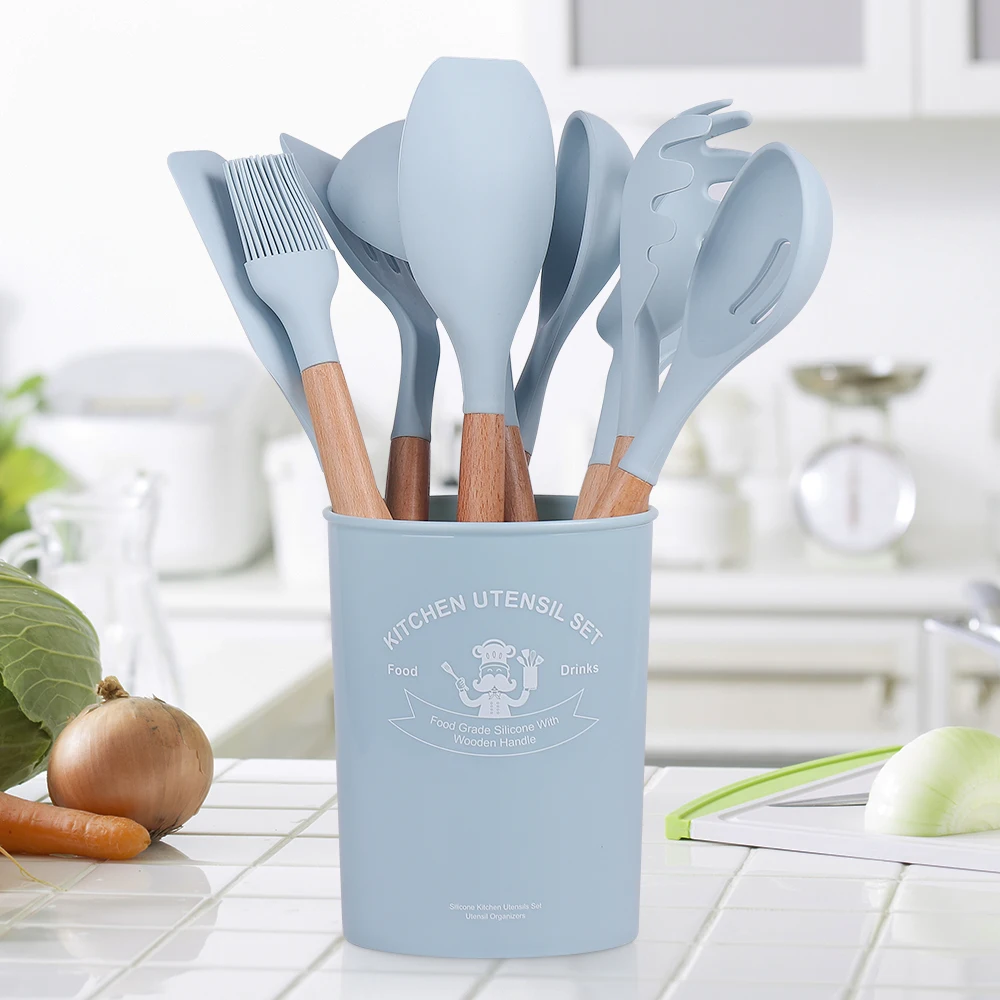 Set 12 Utensilios De Cocina Silicona Calipso Simplit— Melollevo