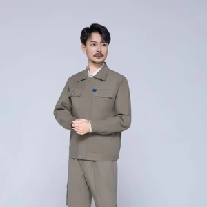 Customized Unisex Worker Uniform for Spring Autumn Cotton Coveralls with Pants Jacket for Industrial Workwear Safety Clothing