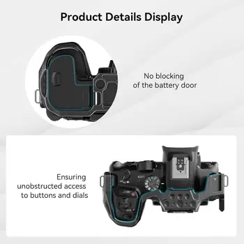 SmallRig Aluminum Alloy R7 Cage with Quick Release Plate for Arca Stand for Canon R7 4003 detail image