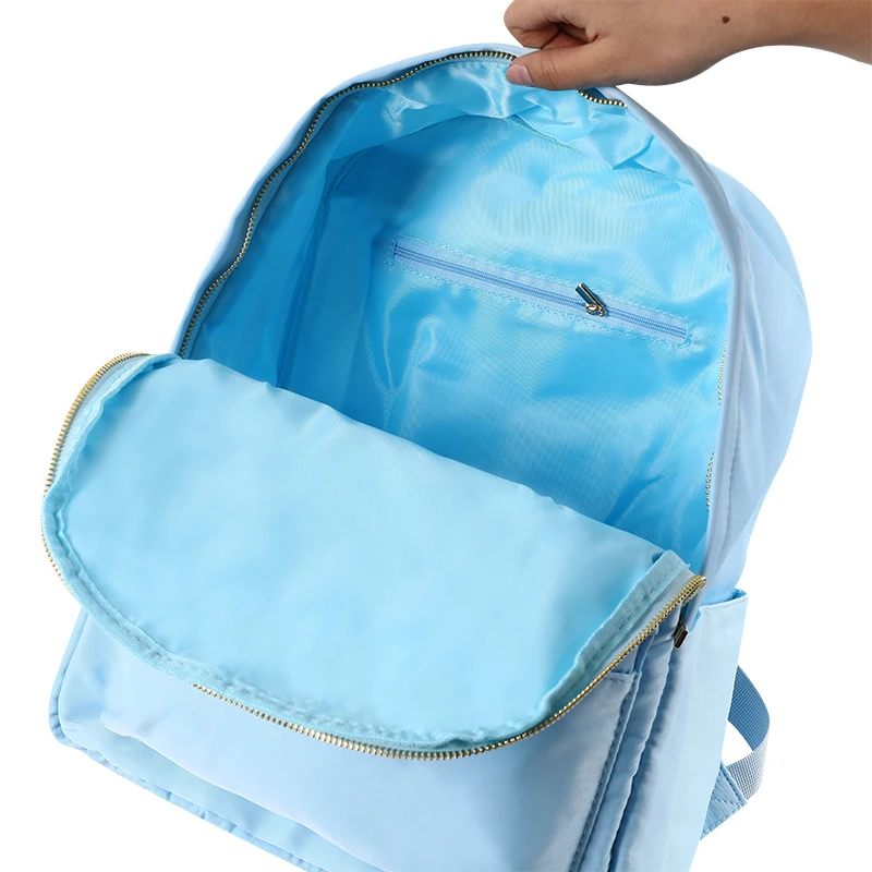 Custom Logo Nylon Essential School Bags Zipper Back-to-School Kids Students Children School Bag Sets Waterproof School Backpacks