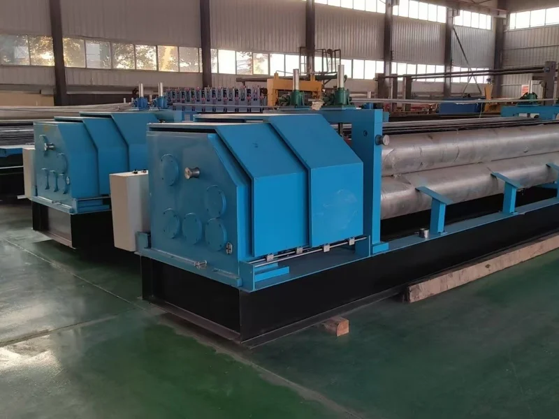 3M Horizontal Corrugated Steel Roof Sheet Roll Forming Machine PLC Control Used Tile Barrel Type Pressing Metal Corrugation