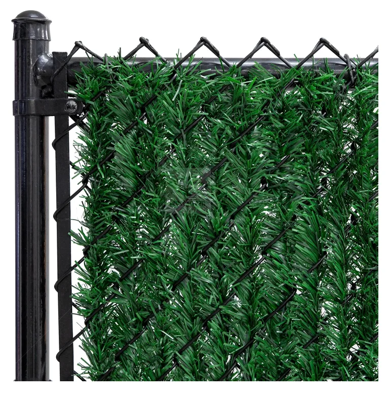 Wholesale Hot-Selling High-Quality Artificial Grass Chain Link Netting / Privacy Garden Architectural FenceDecorative Grassfence