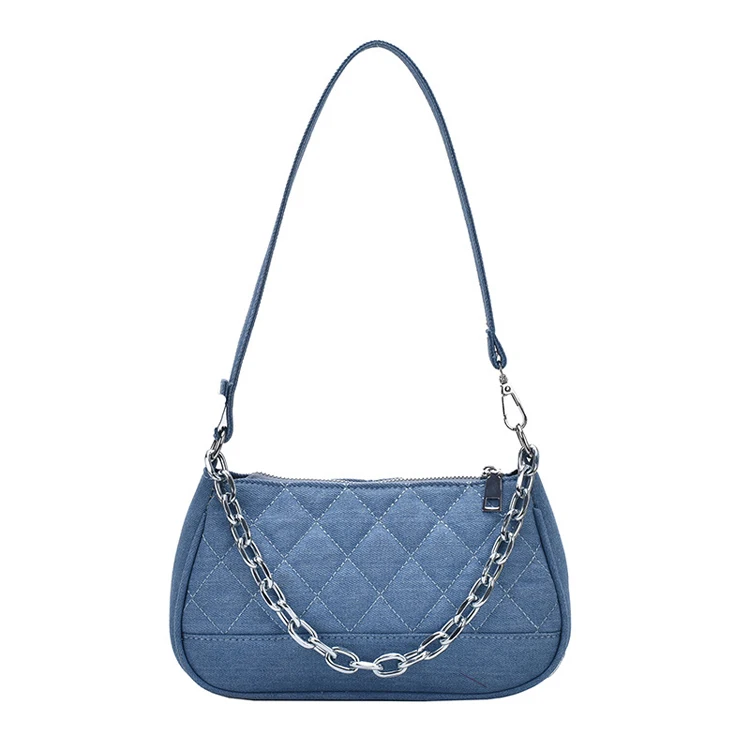 NoName Shoulder bag discount 89% Navy Blue Single WOMEN FASHION Bags Shoulder bag Jean 