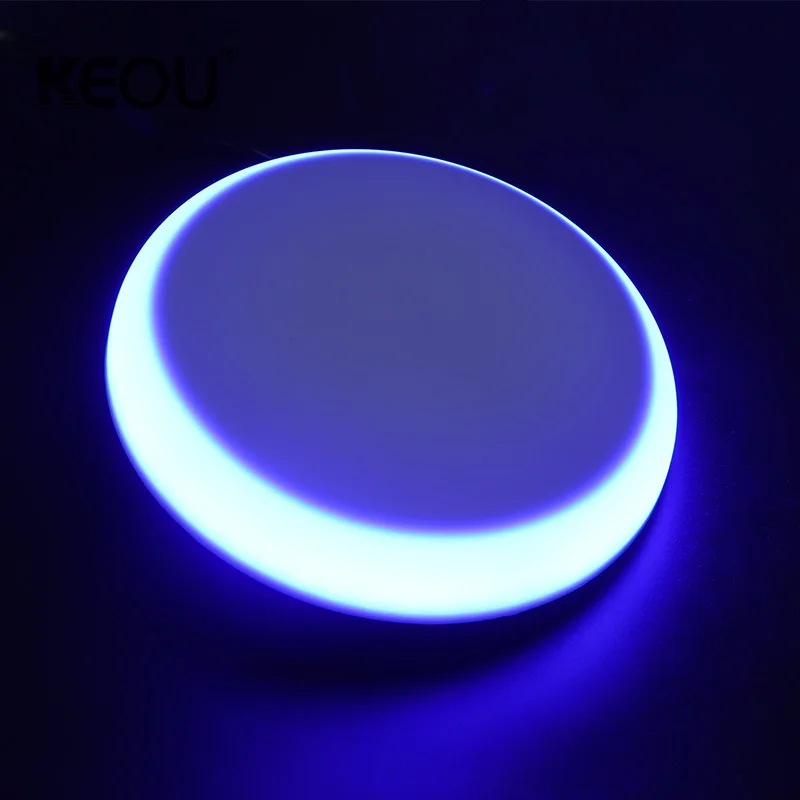 Soft Lighting Borderless Dual Color Exposed Design Frameless 36W LED Panel Light for Household Aluminum OEM ODM Modern 80 Round
