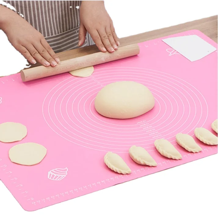 30*40cm Silicone Kneading Pad Baking Mat Non-stick Pizza Bread Kneading Pad with Scale for Rolling Dough Pizza Bakeware Tools