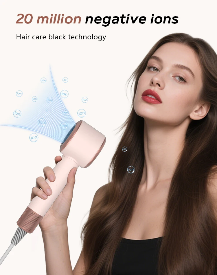Professional 1500w Hair Dryer with 110,000 Rpm Motor Ionic Features Diffuser Hair Dryer Machine factory