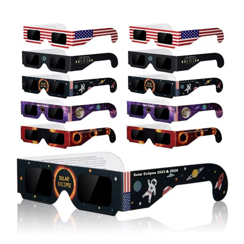 2023&2024 Solar Gafas Eclipse Lentes De Eclipse Chile Lentes Para Eclipse De Sol Solar Iso 12312