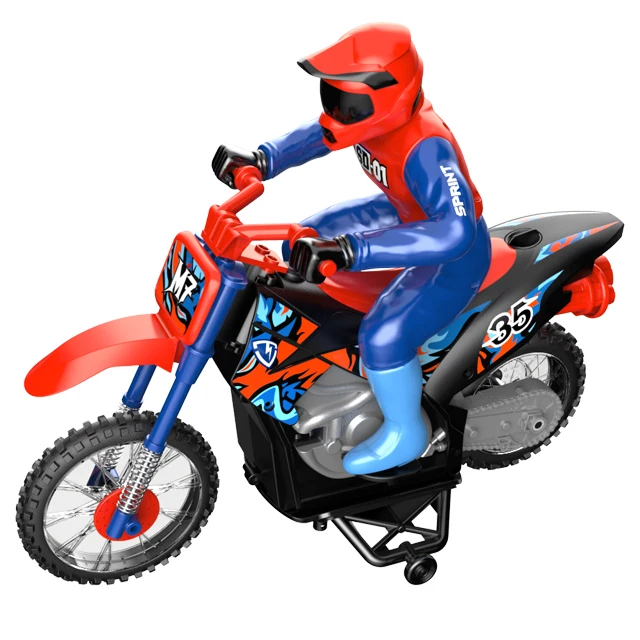 
New Arrival 1:10 Stunt Function 4 Channel Rc Motorcycle Toy With Light 