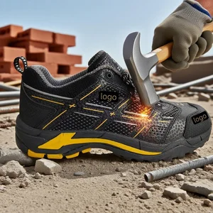 Direct Factory Sale on Comfortable & Breathable Men's Steel Toe Work Safety Shoes