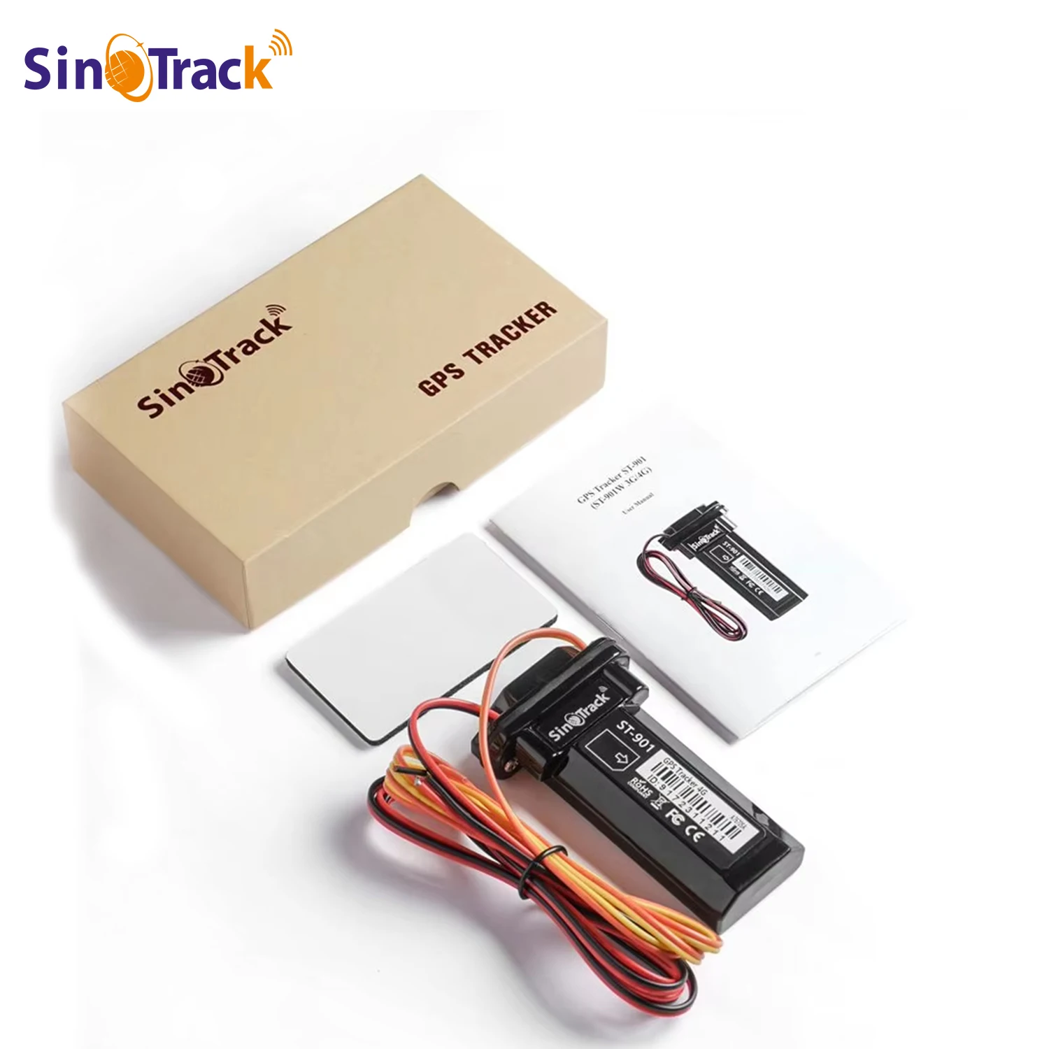 SinoTrack Waterproof Built in Battery ST-901 Wire GPS Tracker Support  Remote Cut Off Engine