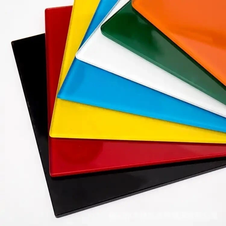 Factory Custom 4mm 5mm 6mm Lacquered Back Painted Glass OEM ODM  Color Modern Style for Decoration
