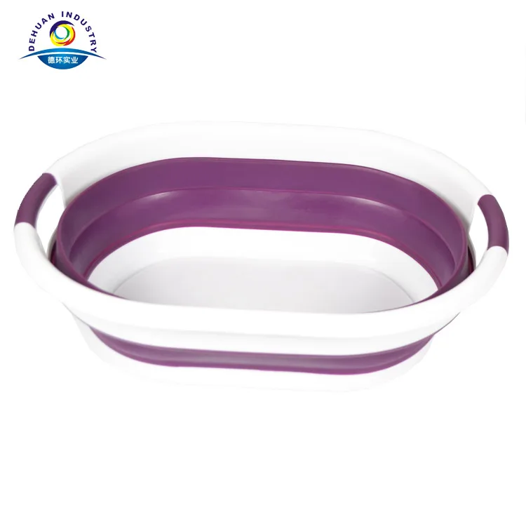 Корзина для стирки одежды складная силиконовая Пластиковая Складная корзина