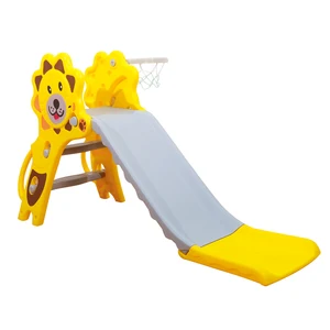 Cute lion Shape Indoor Slide Combination Kids New Style Plastic Slide Kindergarten Daycare Residential Usage