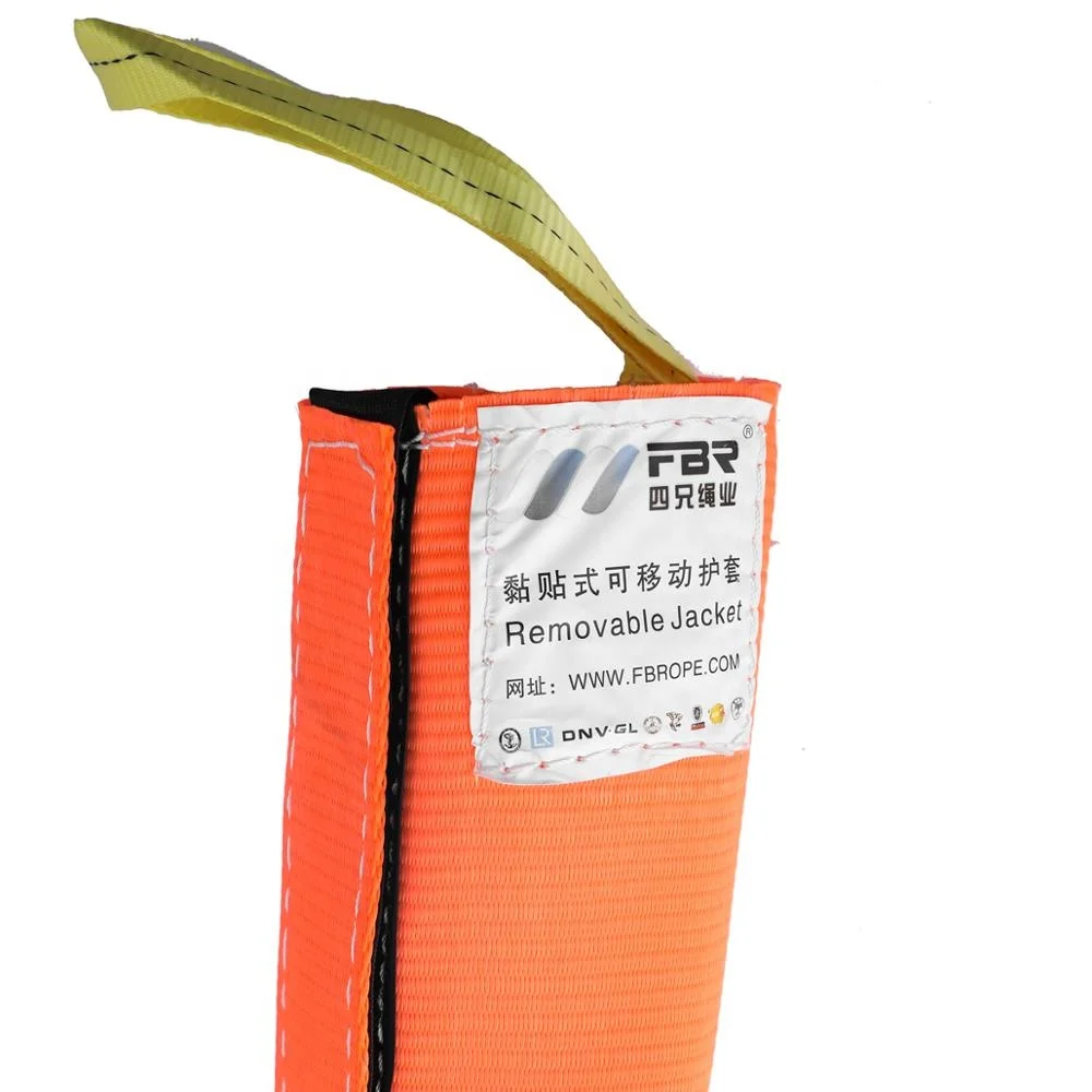 Hook Loop protection HMPE ROPE Removable Jacket protection Sleeve Uhmwpe  Rope  Wear protection Sheath