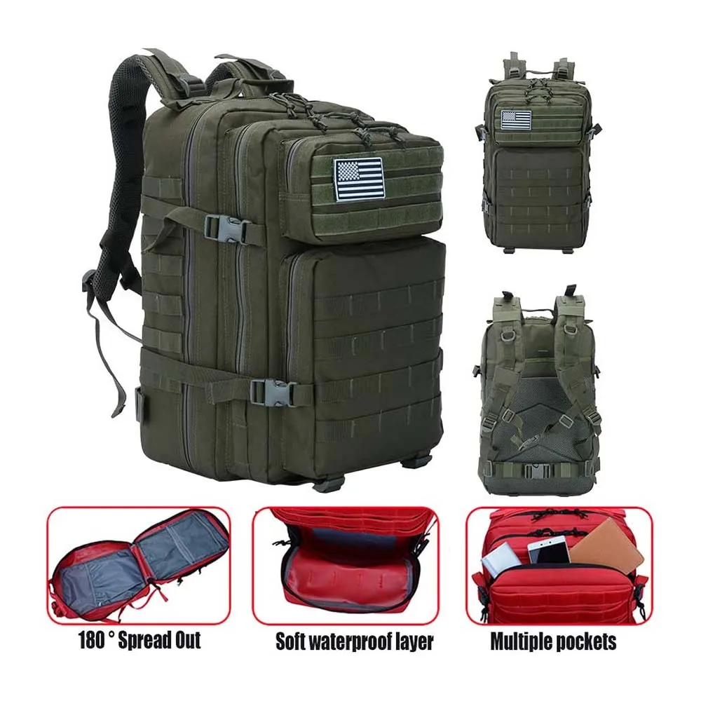 FREE SAMPLE Practical Assault Backpacks for Men and Women 45L Backpack 3 Day Assault Bag Large Backpack