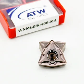 ATW WNMG080408 /04/12 -MA CNC Indexable Cutting Tools Lathe Machining Tungsten Carbide Turning Inserts WNMG 080408 For Steel