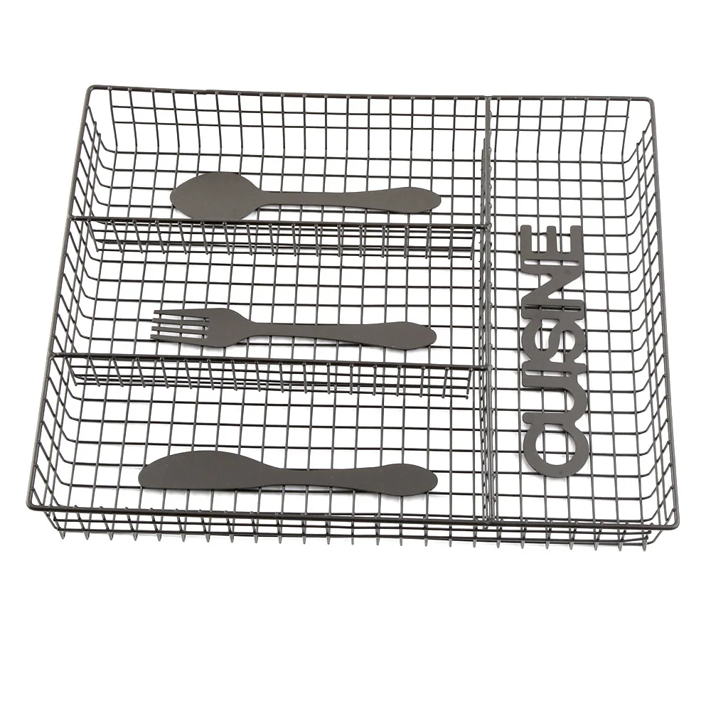Kitchen Silverware Organizer with 5 Compartments Flatware Drawer Organizer Tray