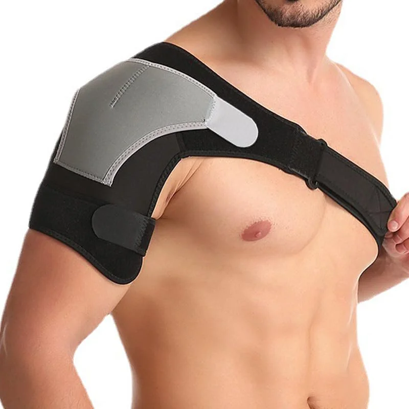 Adjustable Neoprene Compression Shoulder Support Brace with Strap for Tendonitis Pain Relief