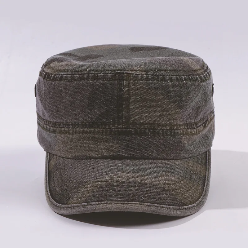 Пользовательский логотип OEM оптовая продажа мужская армейская Военная кадет тактическая хлопковая бейсбольная шляпа повседневные регулируемые плоские коричневые шляпы унисекс