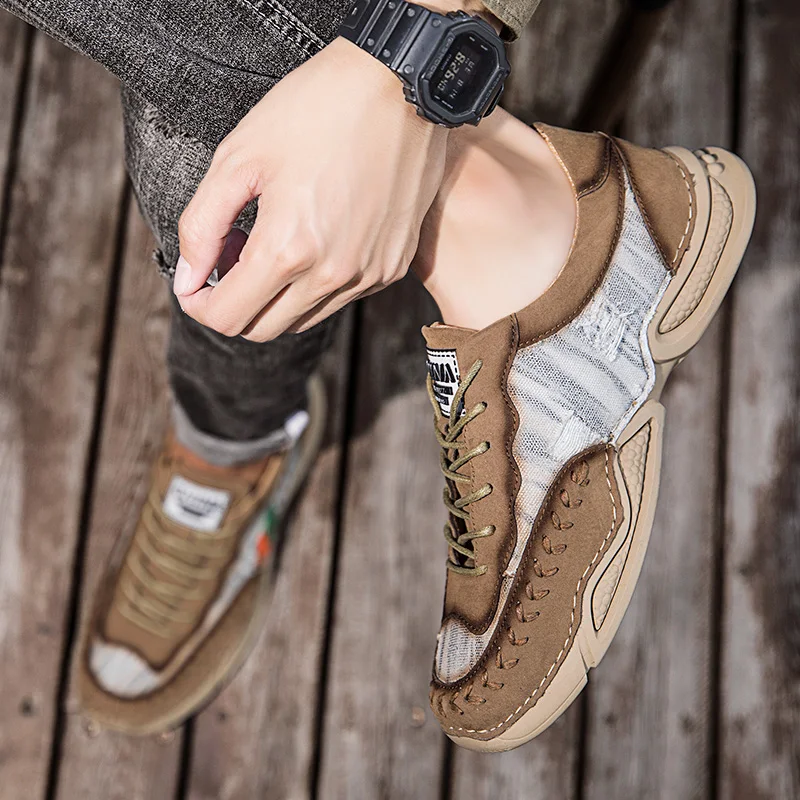 New Design Casual Shoes Loafers Fashion Men Leather Shoes Genuine Leather High Quality Boat Shoes For Men