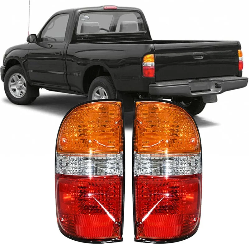 thumbnail image 2 of Left & Right Tail Lights For 2001-2004 Toyota Tacoma – Red/Amber Lens, Direct Fit, Auto-Lighting 2 of 3