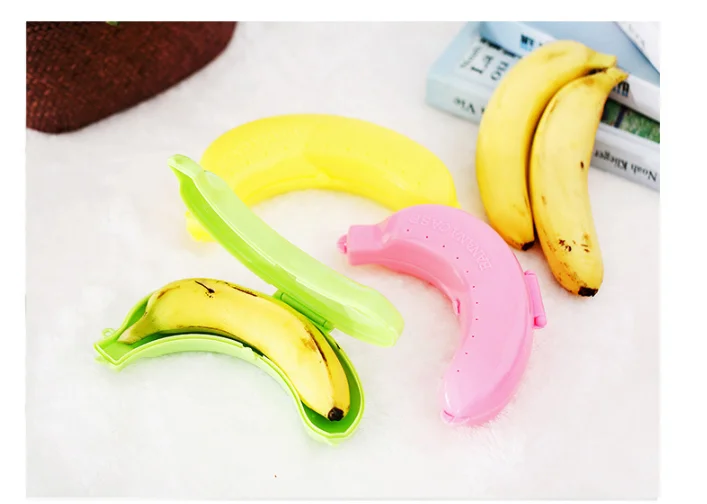 Portable Banana Case Plastic Food Grafe Safe Banana Holder Outdoor Travel Cute Banana Protector Storage Box