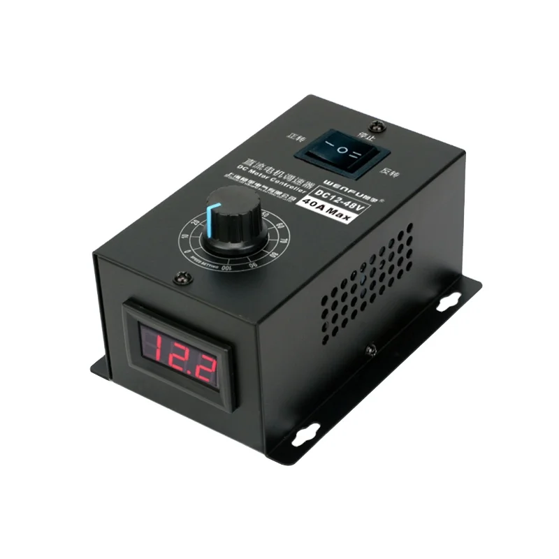 Control Motor Speed Controller DC 12V-48V 20A CRegulator Switch Speed Regulator 