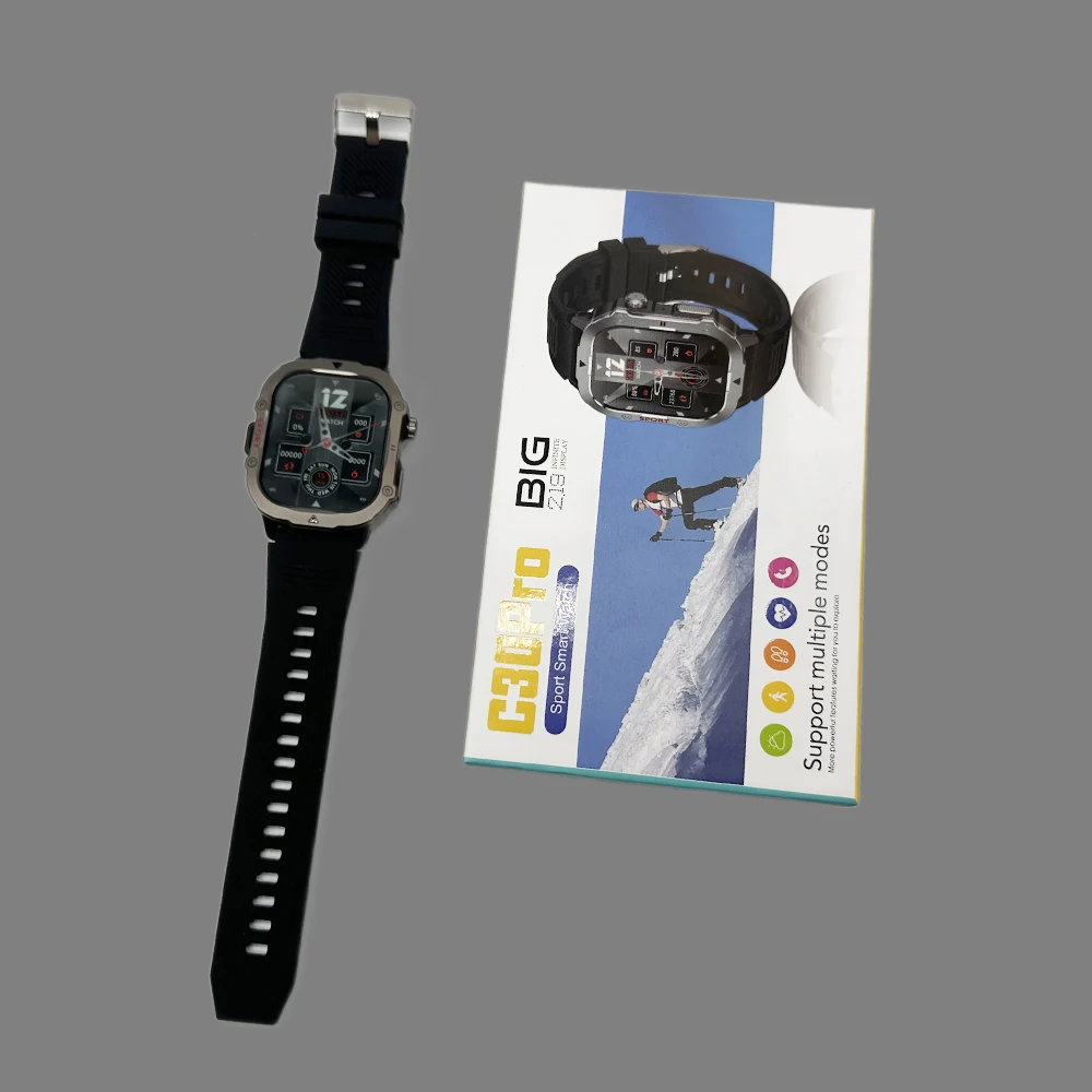 Factory C30Pro Big Inch Screen Magnetic Charger Waterproof Bt Call Popular Women Men Smart Watch