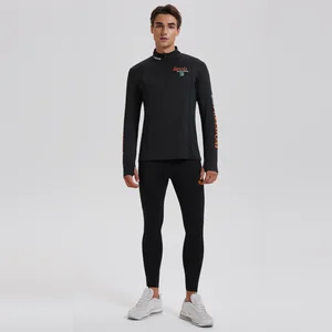 Men Gym Training Fitness Breathable Running Workout Fit Quick Dry Men's Compression Pants Shirt Top Long Sleeve Sets