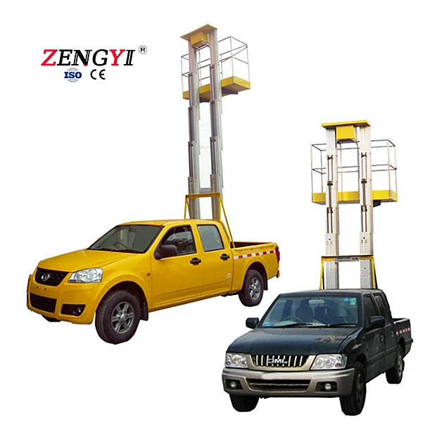 Single Column Double Three Four Column Aluminum Alloy Lift Pickup Truck Mounted Small Portable Mini Electric Hydraulic Lifter