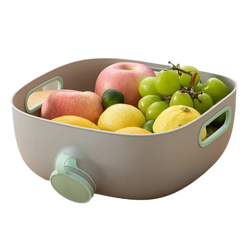 Creative Drainage Basket Multifunctional Sieve Plastic Fruit and Vegetable Washing Basket Household Items