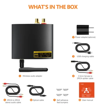 1mii Ds200pro Bluetooth 5.2 Dac Audio Receiver For Speakers