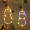 white/warm white/multicolor-snowman