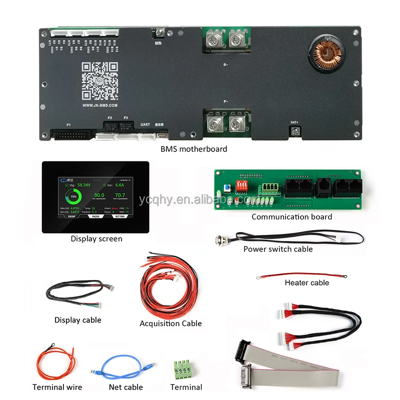 JK Inverter BMS V19 Upgrade - 200A PB2A16S20P with Display