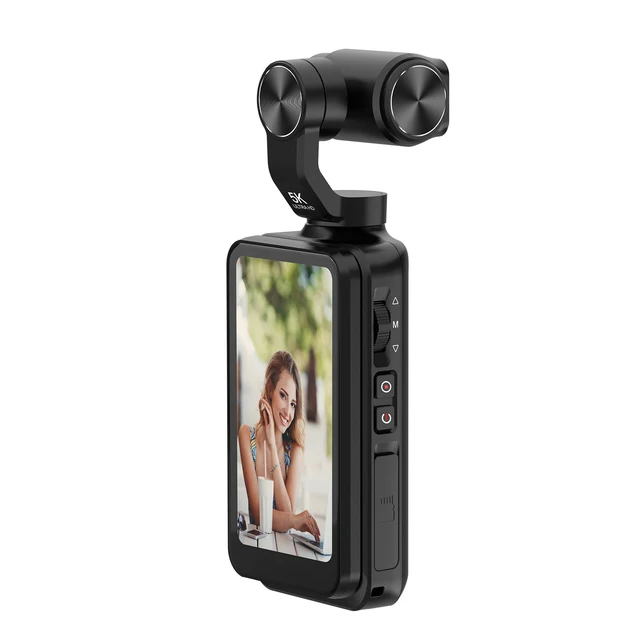 Gimbal Camera 3 Axis Big Screen 4K Pocket Video Camera AI Tracking Vlog Camera