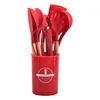 Red 12-piece set (with bucket)