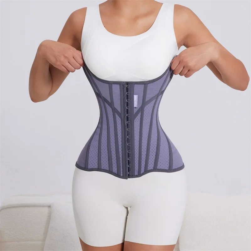 MISTHIN Body Women Trimmer Cincher Corset Double Belt Wrap Girdle Tummy Control Shaper Waist Trainer Shaperwear for Women details