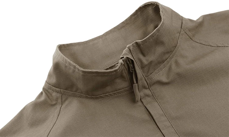 Mens' Hunting Shirts 1/4 Zip Long Sleeve Tactical Shirts Outdoor Hiking Shirts Casual Pullover Tops 